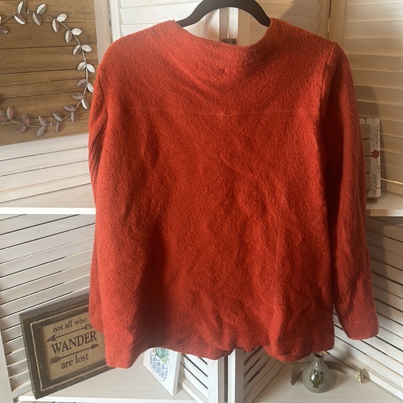 Laura Ashley Wool Cardigan Orange - Picture 4 of 4
